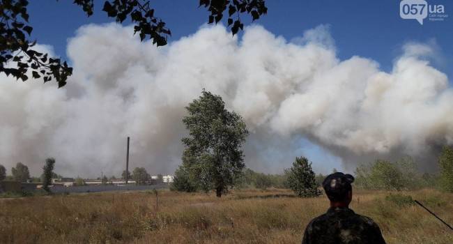 Из-за пожаров в Харьковской области введен режим ЧС 